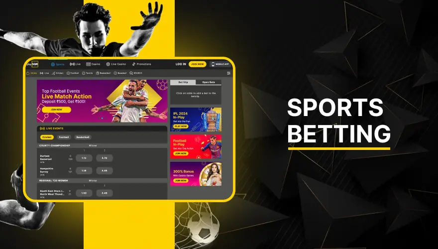 betting on sport events in india
