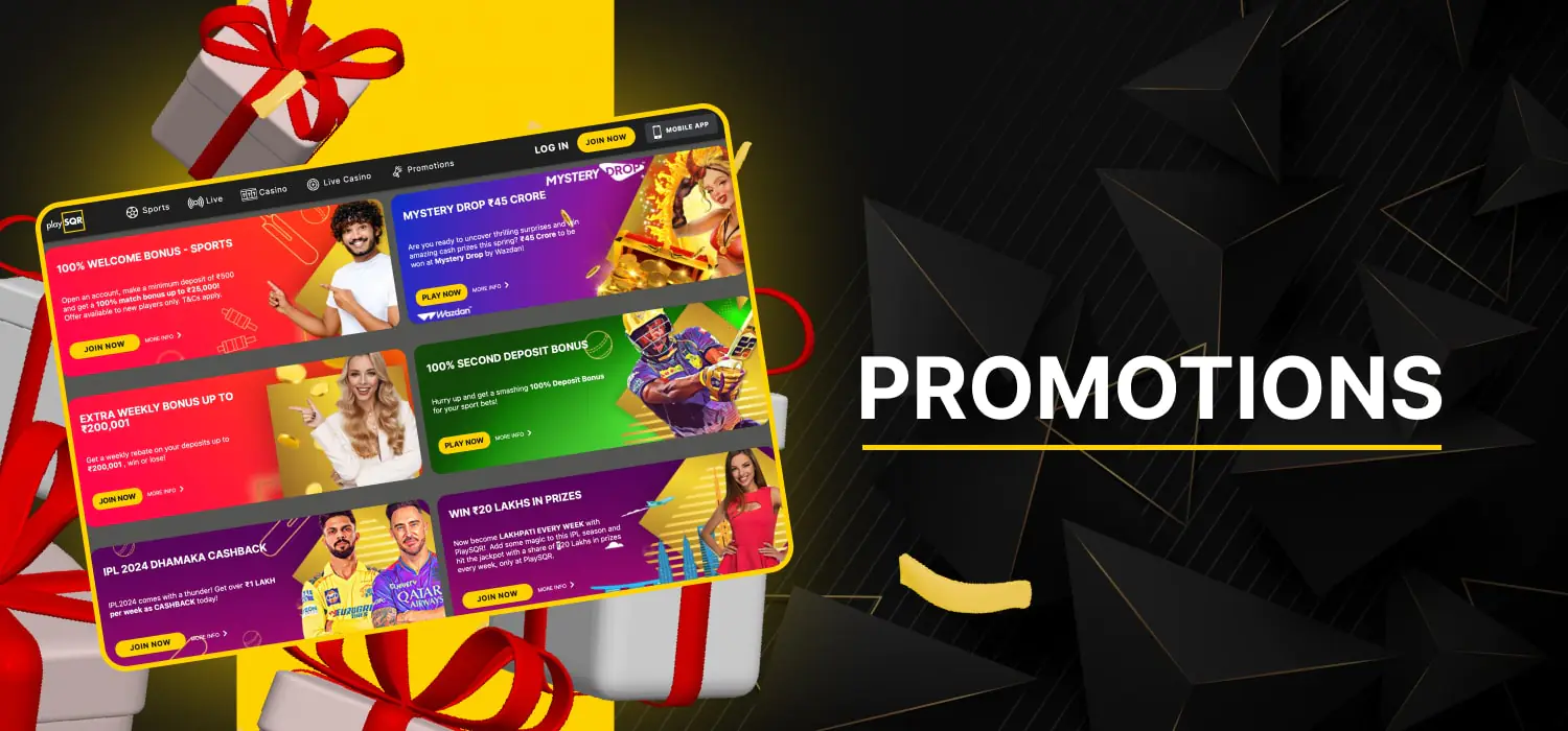 bonuses and promotions from bookmaker