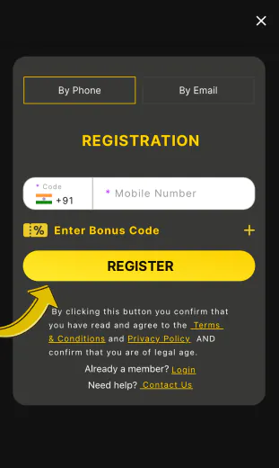 confirm registration in app