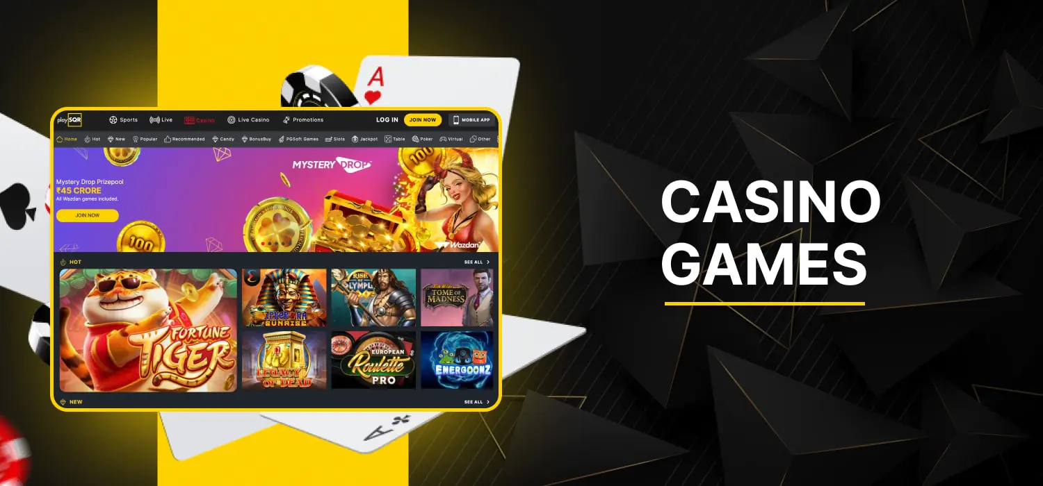 popular casino games for users in india