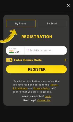 select type of registration